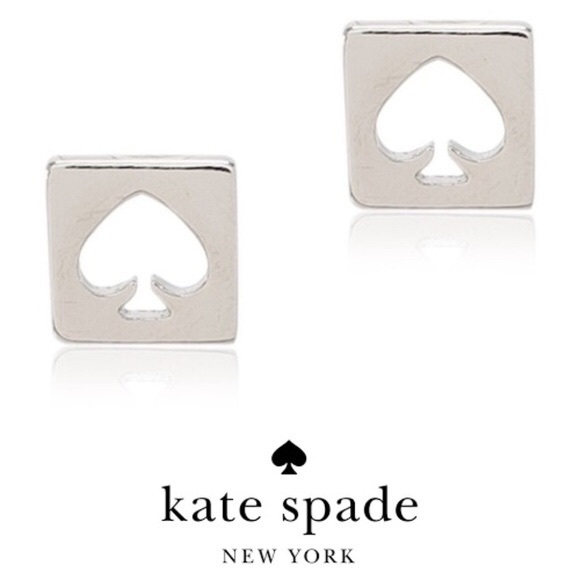 Kate Spade Hole Punch Ace Spade Logo earring